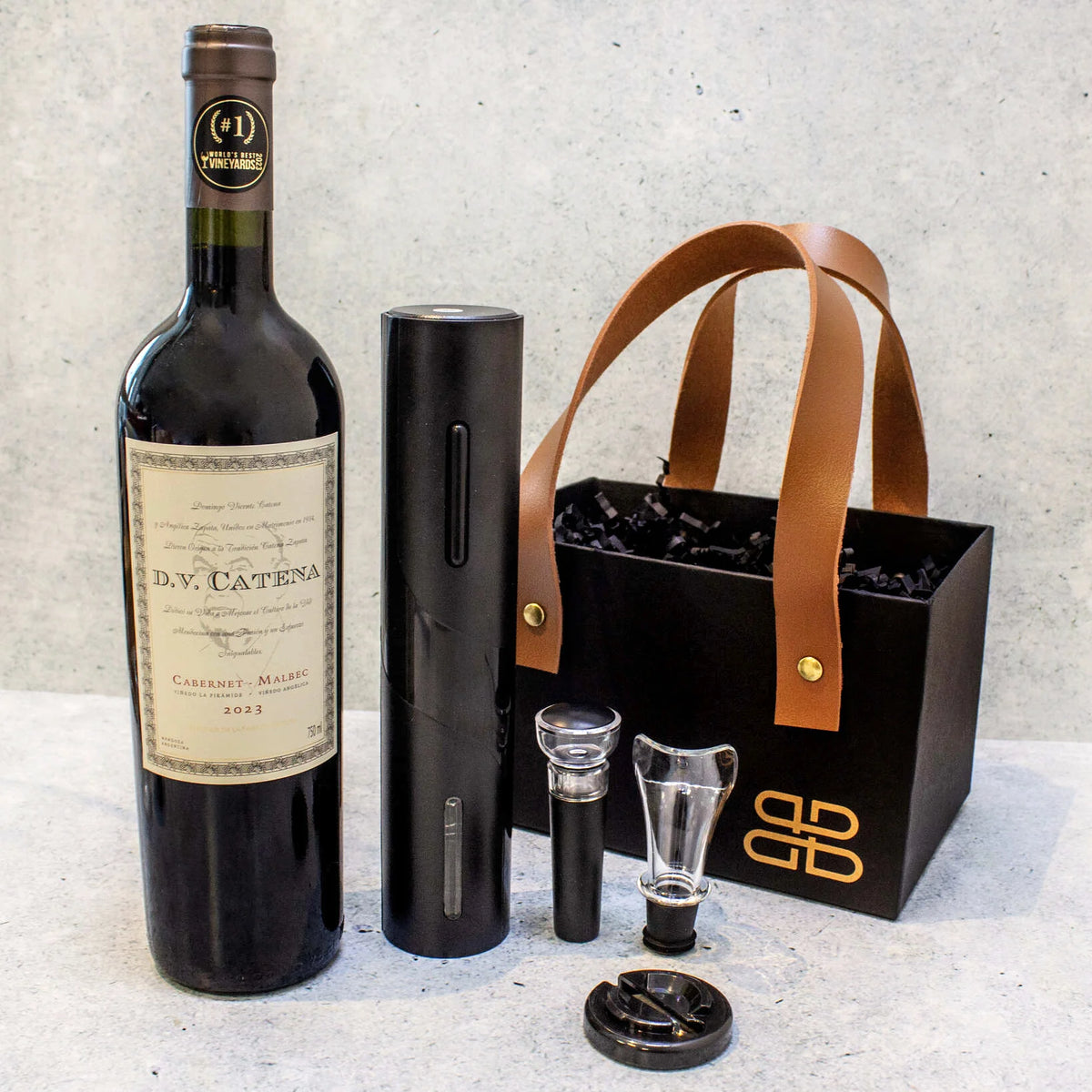 Kit Vinho DV Catena com Abridor de Vinho Elétrico